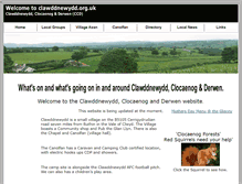 Tablet Screenshot of clawddnewydd.org.uk